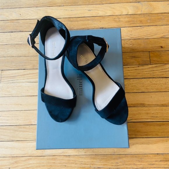 MINELLI BLACK SUEDE SANDAL - BEINTA - Picture 4 of 7